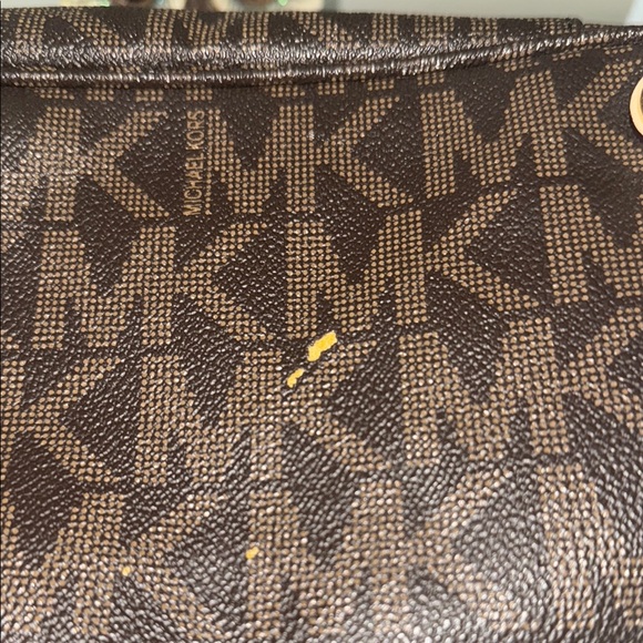 Michael Kors Brown Tote with Signature Monogram - Picture 11 of 15